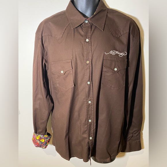 Ed Hardy Western shirt - Picture 1 of 9